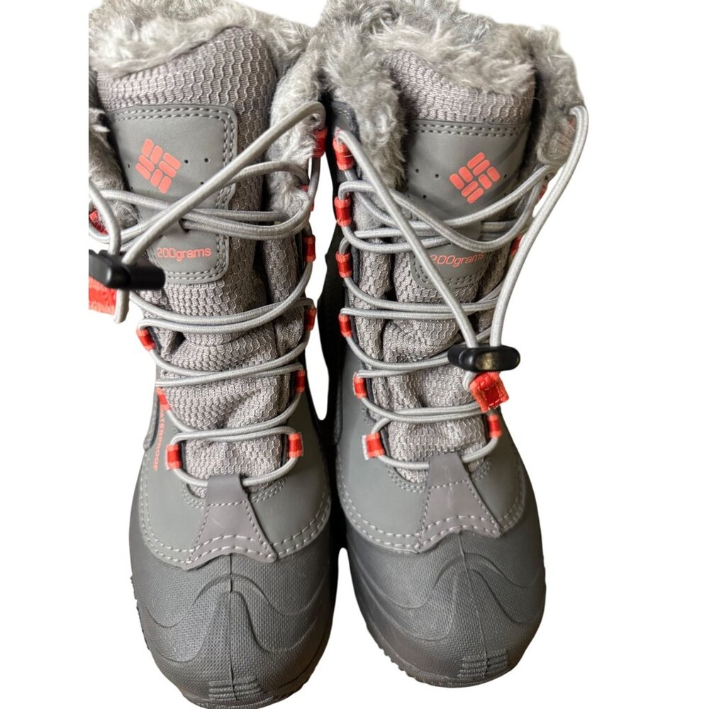 Columbia Bugaboot III Women's Waterproof Faux Fur Winter Boots Size 5 Gray & Ora - Picture 11 of 11
